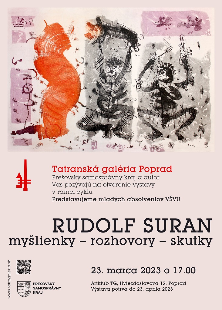 Tatranská galéria predstaví tvorbu mladého autora Rudolfa Surana