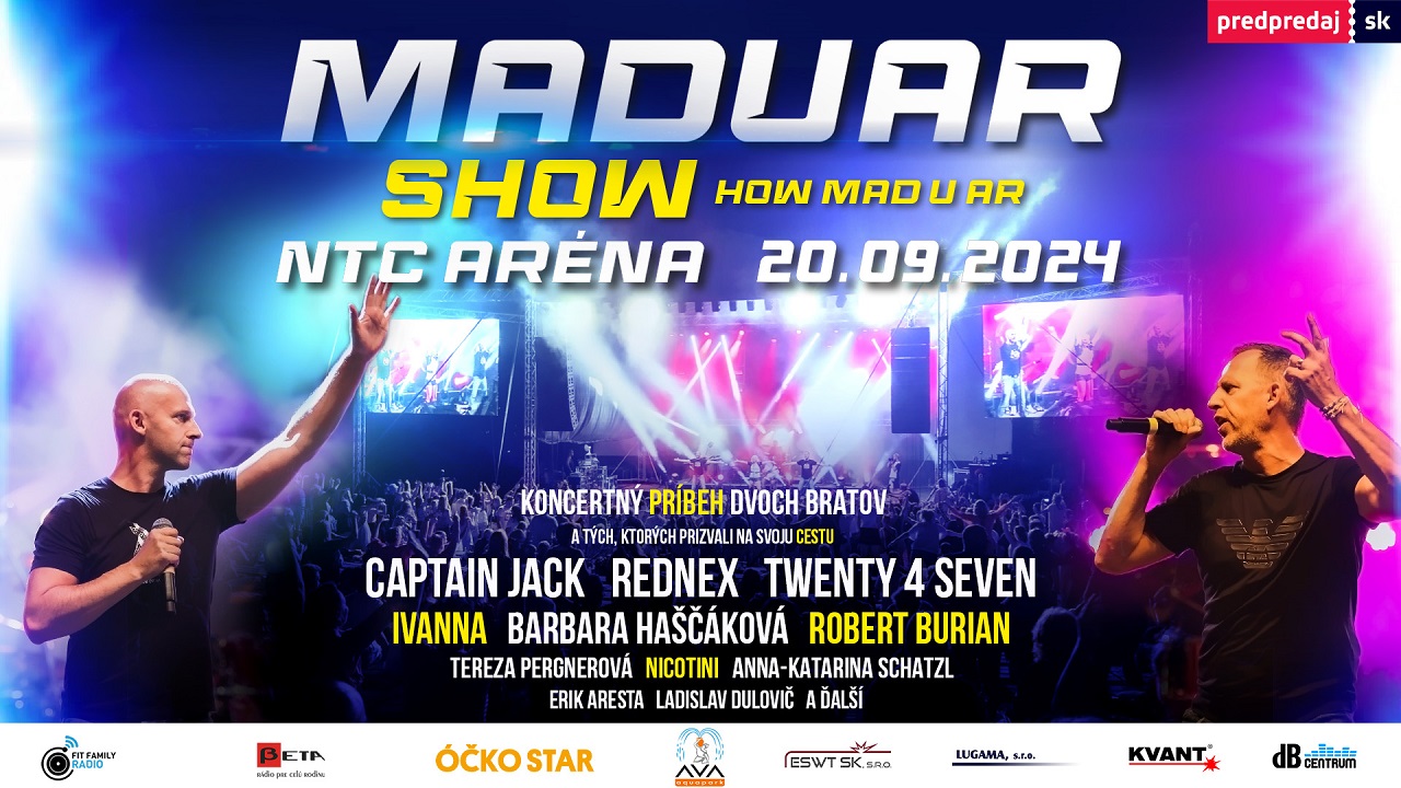 MADUAR presúva svoj mega koncert v NTC Aréne na nový termín – oslávi ním 30 rokov na scéne