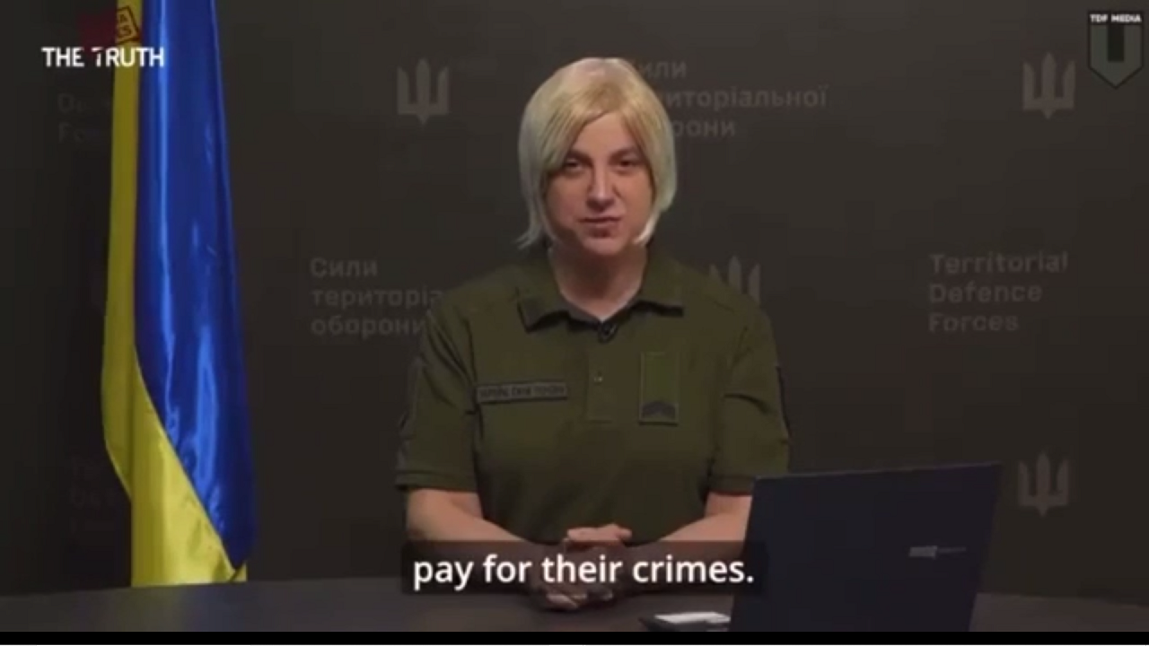 Zaplatia za svoje zločiny. Transsexuálny hovorca ukrajinskej armády sľubuje pomstu novinárom