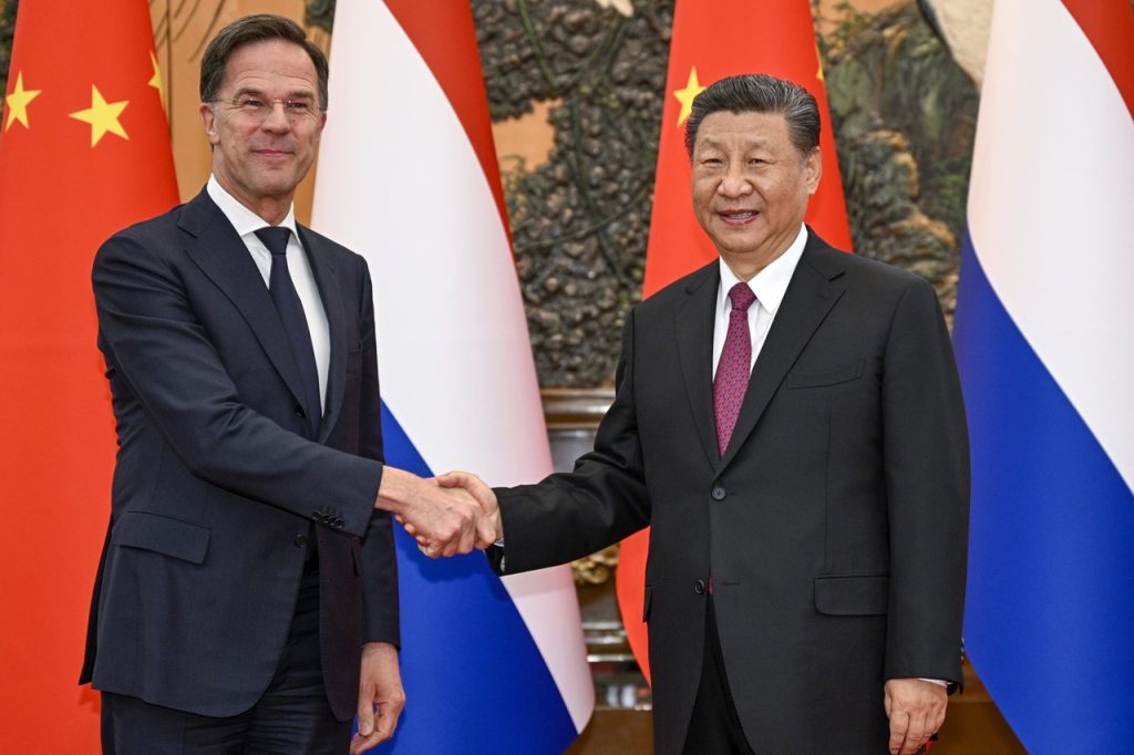 China Netherlands Si Ťin Pching Mark Rutte