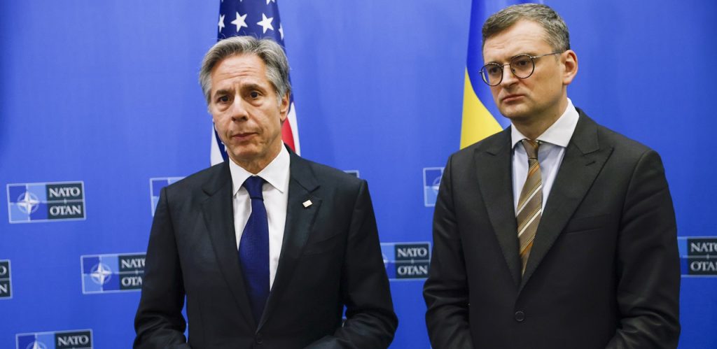 Antony Blinken, Dmytro Kuleba stretnutie Rady NATO - Ukrajina