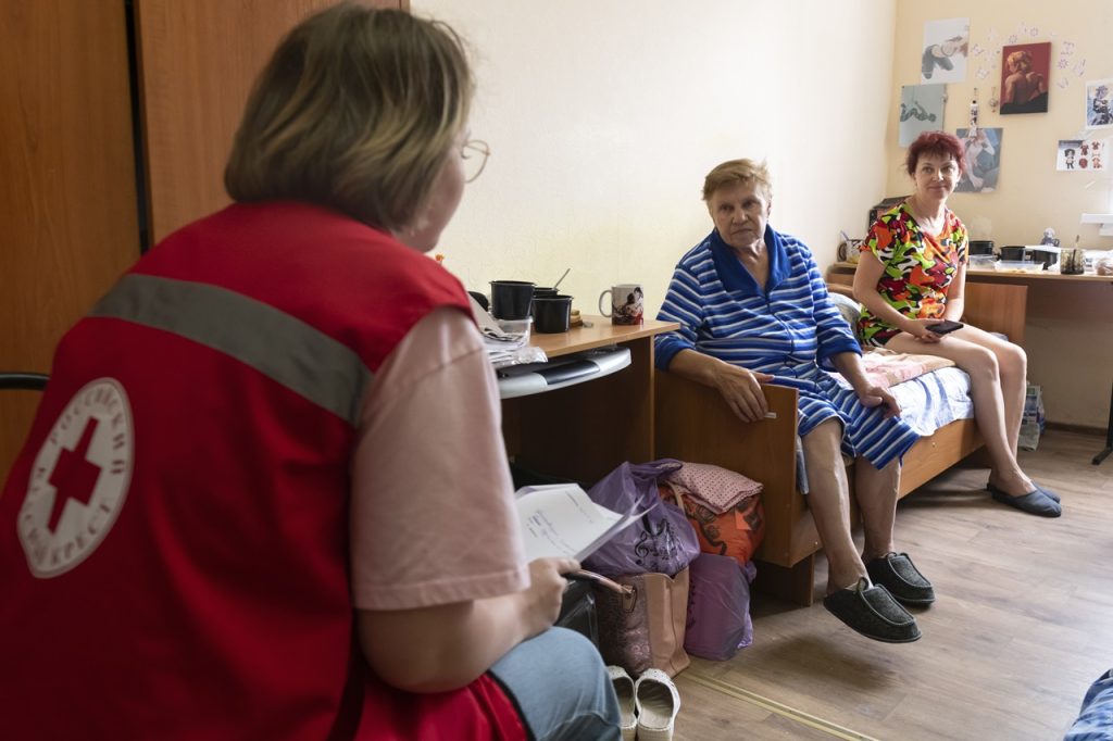 Evakuovaní obyvatelia v pohraničnej Kurskej oblasti