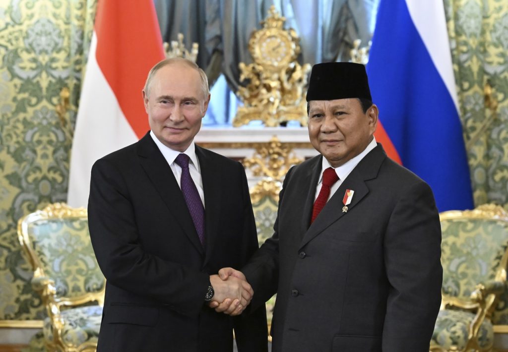 Vladimir Putin Prabowo Subianto